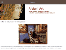 Tablet Screenshot of albianiart.com